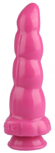 Розовая анальная втулка-елочка - 22 см. фото 4