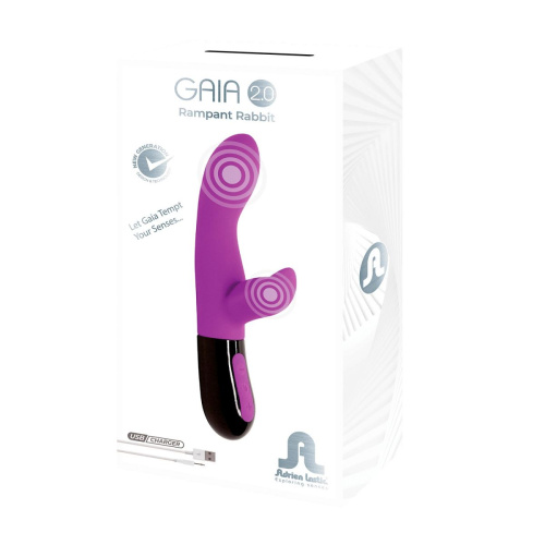 Фиолетовый вибратор-кролик Gaia 2.0 - 20,4 см. фото 3 Фиолетовый вибратор-кролик Gaia 2.0 - 20,4 см. фото 3