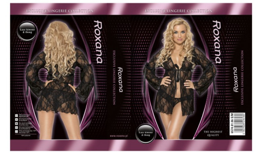 Ажурный пеньюар с длинными рукавами фото 2