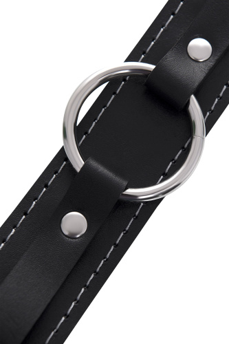 Кожаный ошейник-чокер с поводком фото 8 Кожаный ошейник-чокер с поводком фото 8