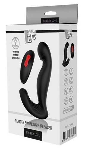 Черный вибромассажер простаты SWIRLING P-PLEASER фото 2