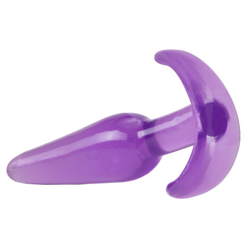 Фиолетовая анальная пробка в форме якоря Slim Anal Plug - 10,8 см. фото 5