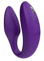 Фиолетовый U-образный вибратор для пар We-Vibe Sync 2