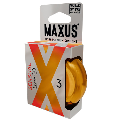 Презервативы анатомической формы Maxus Sensual - 3 шт. фото 2