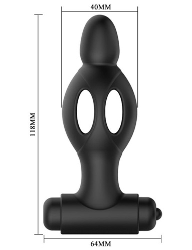 Черная анальная вибропробка Mr.Play - 11,8 см. фото 4
