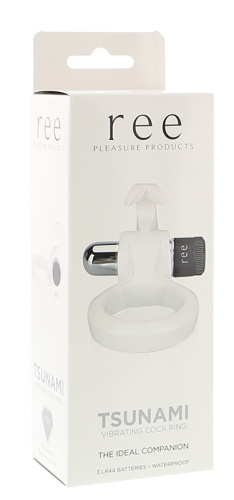 Белое виброкольцо Tsunami фото 2