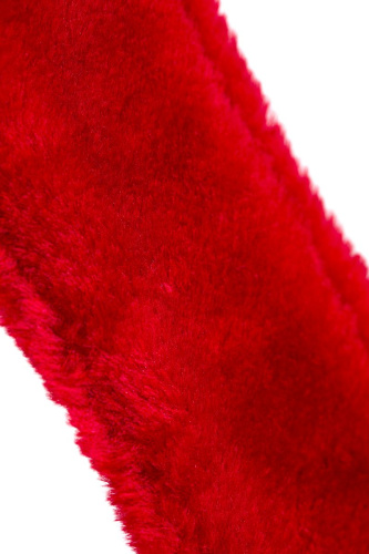 Красный ошейник с металлической фурнитурой фото 9