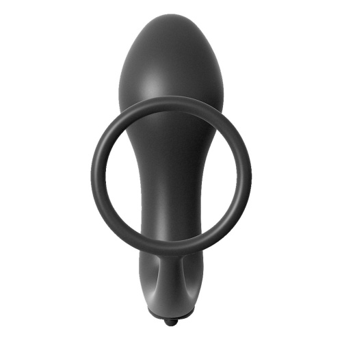 Анальная пробка с вибрацией с эрекционным кольцом Ass-Gasm Cockring Vibrating Plug фото 3