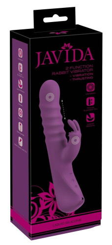 Фиолетовый вибратор-кролик 2 Function Rabbit Vibrator - 23,7 см. фото 2