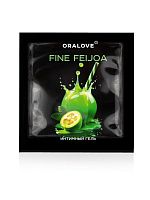 Саше съедобной оральной смазки OraLove с ароматом фейхоа - 3 гр.