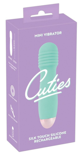 Мятный мини-вибратор Cuties Mini - 12,5 см. фото 4