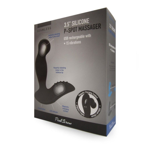 Черный вибромассажер простаты 3,5’’ P-spot Massager - 12,5 см. фото 5