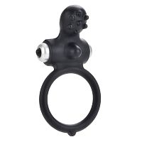 Черное виброкольцо Body & Soul Inspiration