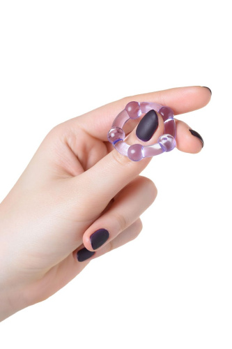 Фиолетовое эрекционное кольцо A-Toys фото 3