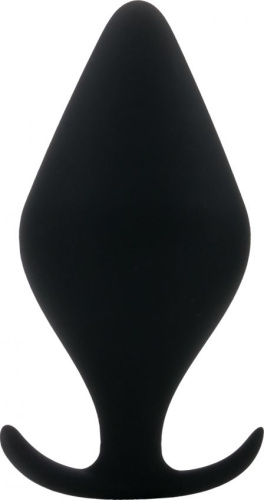 Чёрная анальная пробка Butt Plug with Handle Small Чёрная анальная пробка Butt Plug with Handle Small