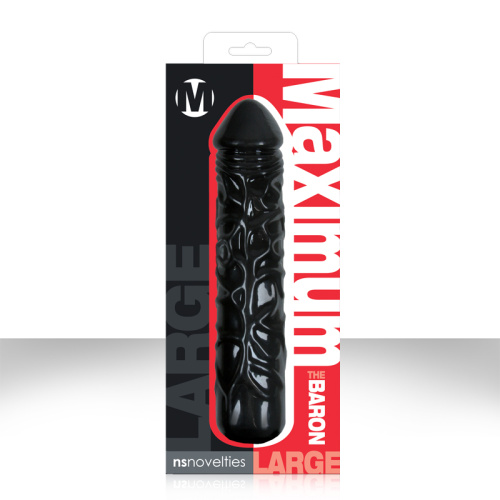 Чёрный фаллоимитатор Maximum The Baron - 25,4 см. фото 3