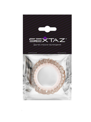 Эрекционное кольцо с бежевыми «ресничками» фото 2 Эрекционное кольцо с бежевыми «ресничками» фото 2