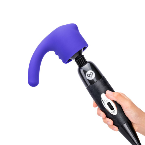 Фиолетовая насадка для wand-вибромассажера Deluxe Silicone G-Spot Wand Attachment фото 2