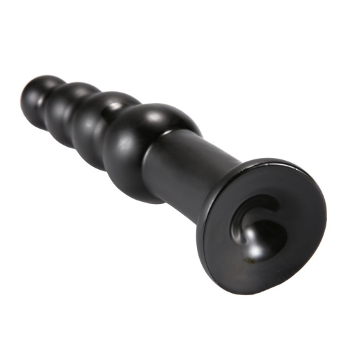 Черный анальный стимулятор X-men - 27 см. фото 3