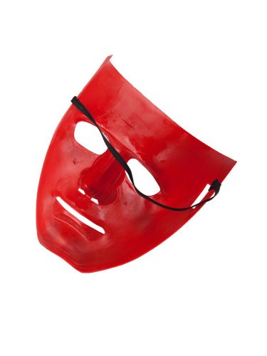 Красная маска из пластика фото 2