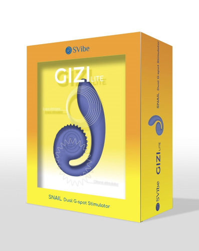 Синий инновационный вибратор SVibe Gizi Lite фото 5