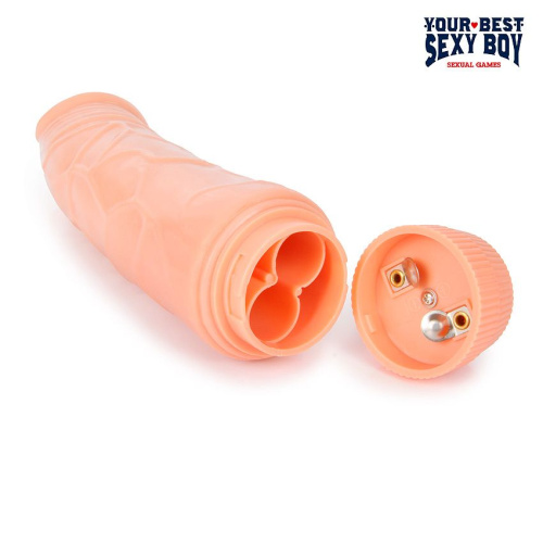 Вибратор Realistic Cock Vibe телесного цвета - 17,5 см. фото 6