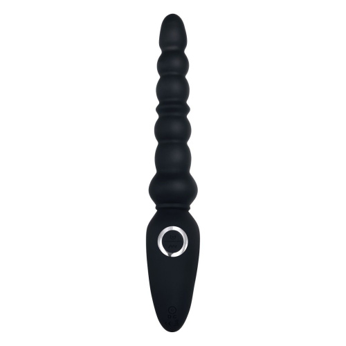 Черная анальная виброелочка Magic Stick - 22,6 см. фото 3