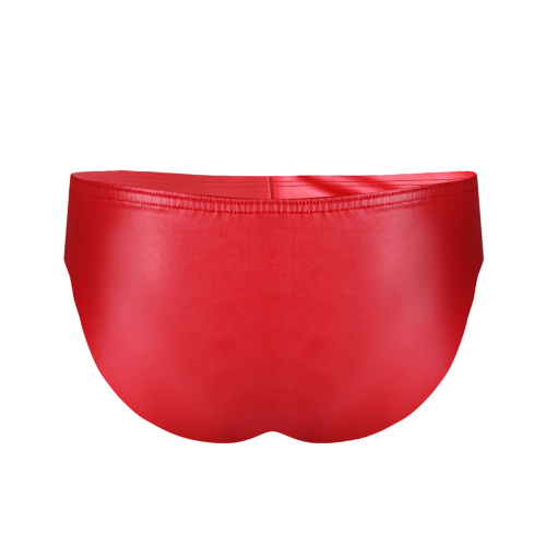 Красные эффектные мужские трусы-слипы фото 5