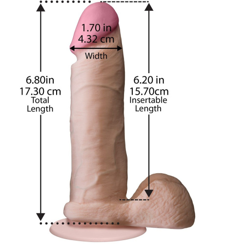 Реалистичный фаллоимитатор The Realistic Cock ULTRASKYN 6” на присоске - 17,3 см. фото 4