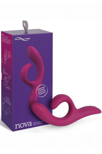 Фиолетовый вибратор-кролик We-Vibe Nova 2 - 20,5 см. фото 2