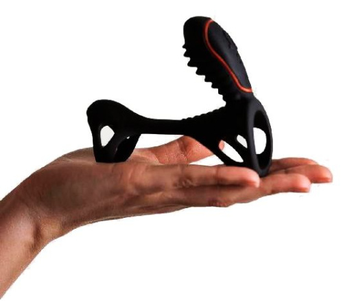 Чёрная насадка на фаллос Gladiator + LRS с трехкнопочным пультом управления фото 5 Чёрная насадка на фаллос Gladiator + LRS с трехкнопочным пультом управления фото 5