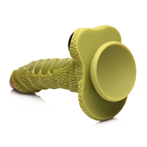 Фантазийный фаллоимитатор Swamp Monster Green Scaly Silicone Dildo - 23,9 см. фото 3