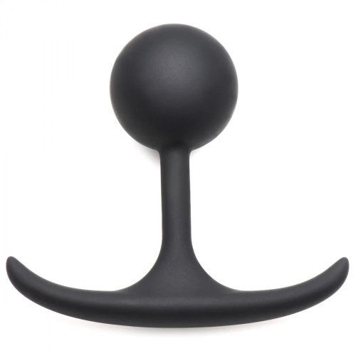 Черная анальная пробка с утяжелением Premium Silicone 3.3 Weighted Round Plug - 8,4 см. Черная анальная пробка с утяжелением Premium Silicone 3.3 Weighted Round Plug - 8,4 см.