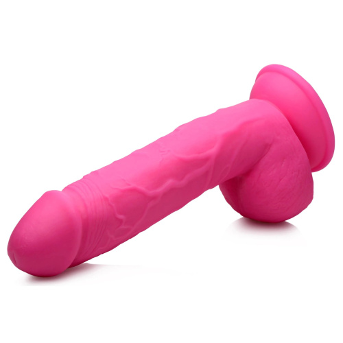 Розовый фаллоимитатор на присоске 8.25  Dildo with Balls - 22,8 см. фото 3