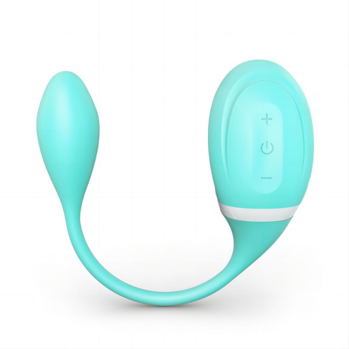Мятный вакуумный вибростимулятор Tadpole Vibrating Dual Stimulation с виброхвостиком фото 5