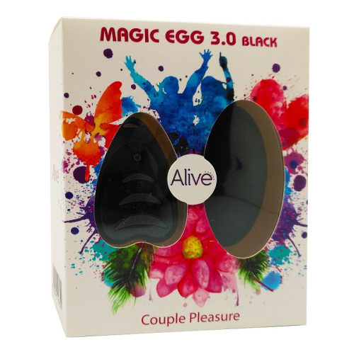 Черное виброяйцо Magic Egg 3.0 с пультом фото 2