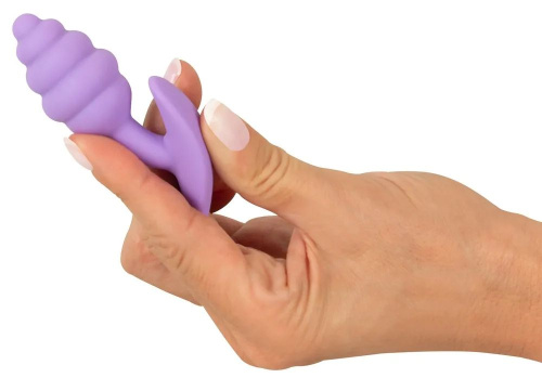 Фиолетовая анальная втулка Mini Butt Plug - 7,5 см. фото 7