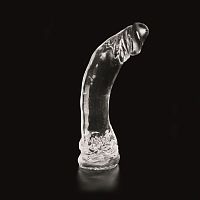 Прозрачный фаллос-гигант Dark Crystal Dennis - 35 см.
