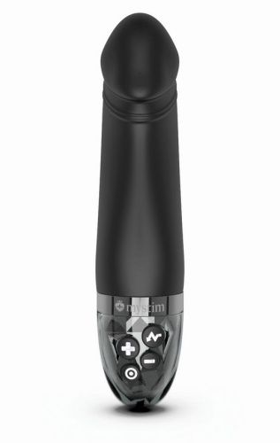 Черный вибратор с электростимуляцией Real Deal Neal - 16,5 см. фото 2