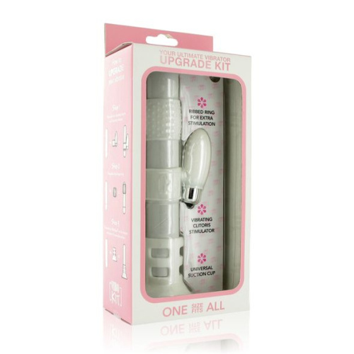 Набор белых насадок на вибратор Vibrator Upgrade Kit фото 2