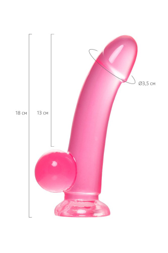Розовый реалистичный фаллоимитатор Fush - 18 см. фото 9