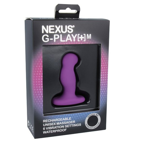 Фиолетовая вибровтулка Nexus G-Play+ M фото 2