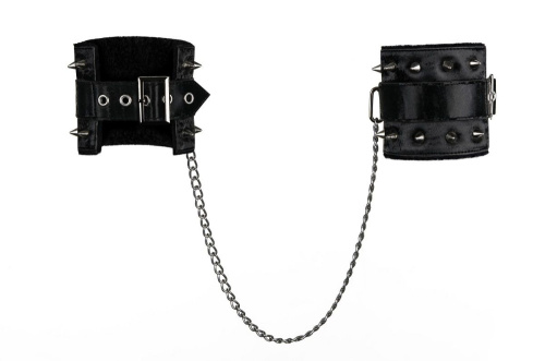 Чёрные наручники Darksy с шипами