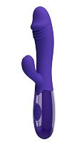 Фиолетовый вибратор-кролик Snappy-Youth - 19 см.