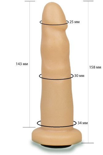 Телесная насадка Harness - 15,8 см. фото 2