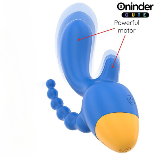 Синий мини-вибратор с анальным хвостом и управлением через приложение - 13 см. фото 5 Синий мини-вибратор с анальным хвостом и управлением через приложение - 13 см. фото 5
