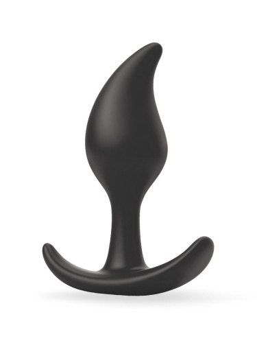 Черный анальный стимулятор - 9,2 см. фото 3