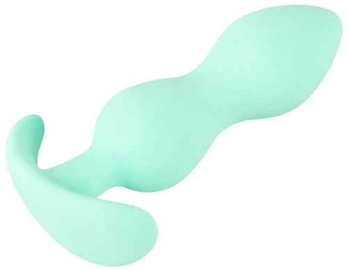 Аквамариновая анальная втулка Mini Butt Plug - 8,2 см. фото 5