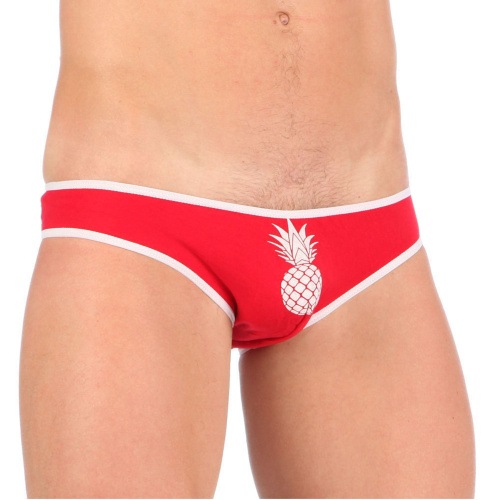 Набор из 3 эротических трусов-слипов с принтом-ананасом фото 2