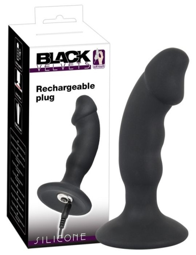 Черная реалистичная анальная вибровтулка - 14 см. фото 2 Черная реалистичная анальная вибровтулка - 14 см. фото 2